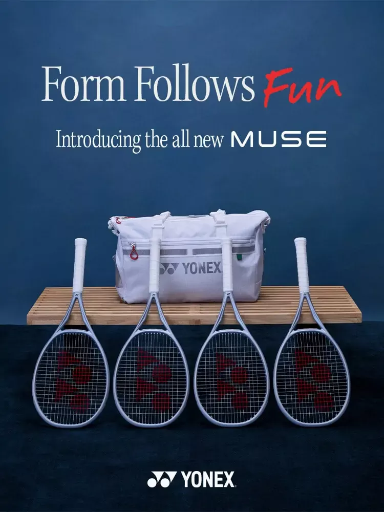 Нова серія тенісних ракеток MUSE від Yonex: “Form Follows Fun”